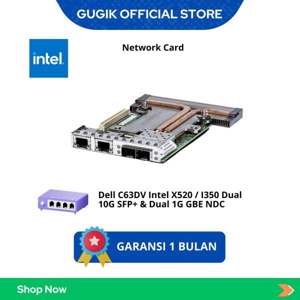 Dell C63DV Intel X520 / I350 Dual 10G SFP+ & Dual 1G GBE NDC