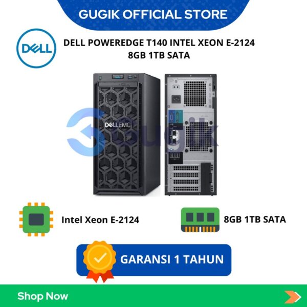 DELL PowerEdge T140 Intel Xeon E-2124 8GB 1TB SATA