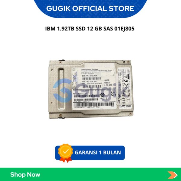 IBM 1.92TB SSD 12 GB SAS 01EJ805 01EJ601 01EJ807
