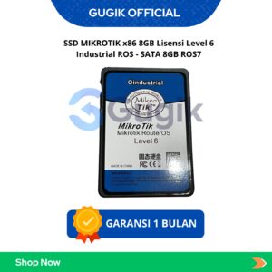SSD MIKROTIK x86 8GB Lisensi Level 6 Industrial ROS - SATA 8GB ROS7