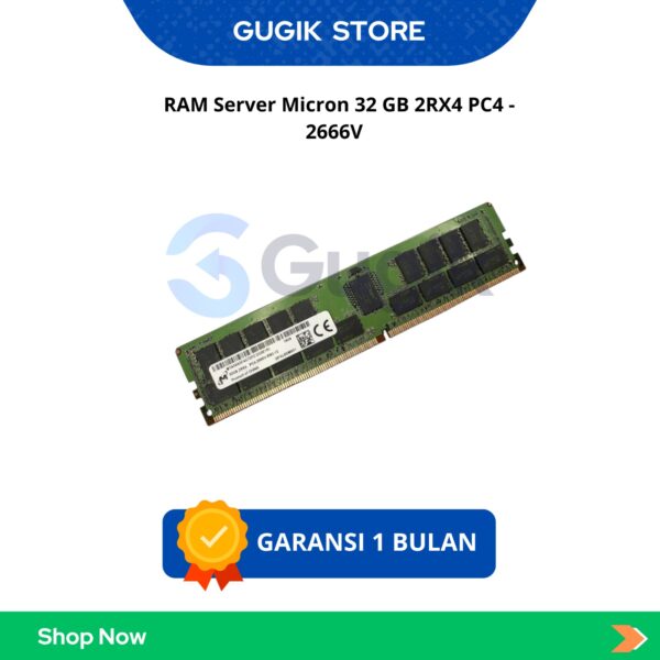 RAM Server Micron 32 GB 2RX4 PC4 – 2666V