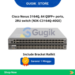 Cisco Nexus 3164Q, 64 QSFP+ ports, 2RU switch (N3K-C3164Q-40GE)