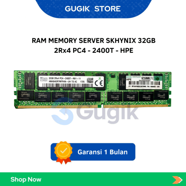 RAM MEMORY SERVER SKHYNIX 32GB 2Rx4 PC4 – 2400T – HPE