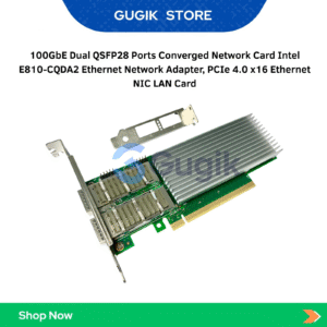 100GbE Dual QSFP28 Ports Converged Network Card Intel E810-CQDA2 Ethernet Network Adapter, PCIe 4.0 x16 Ethernet NIC LAN Card