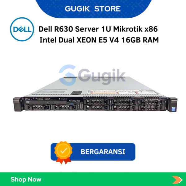 Dell R630 Server 1U Mikrotik x86  Intel Dual XEON E5 V4 16GB RAM