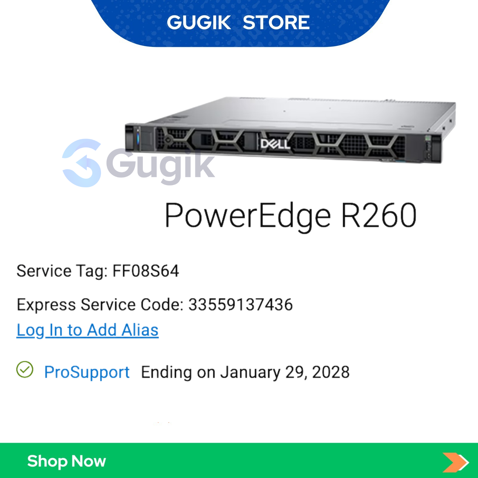 Server Dell PowerEdge R260 (Xeon E-2434, RAM 16GB, Disk 1.2 TB) - Gambar 2