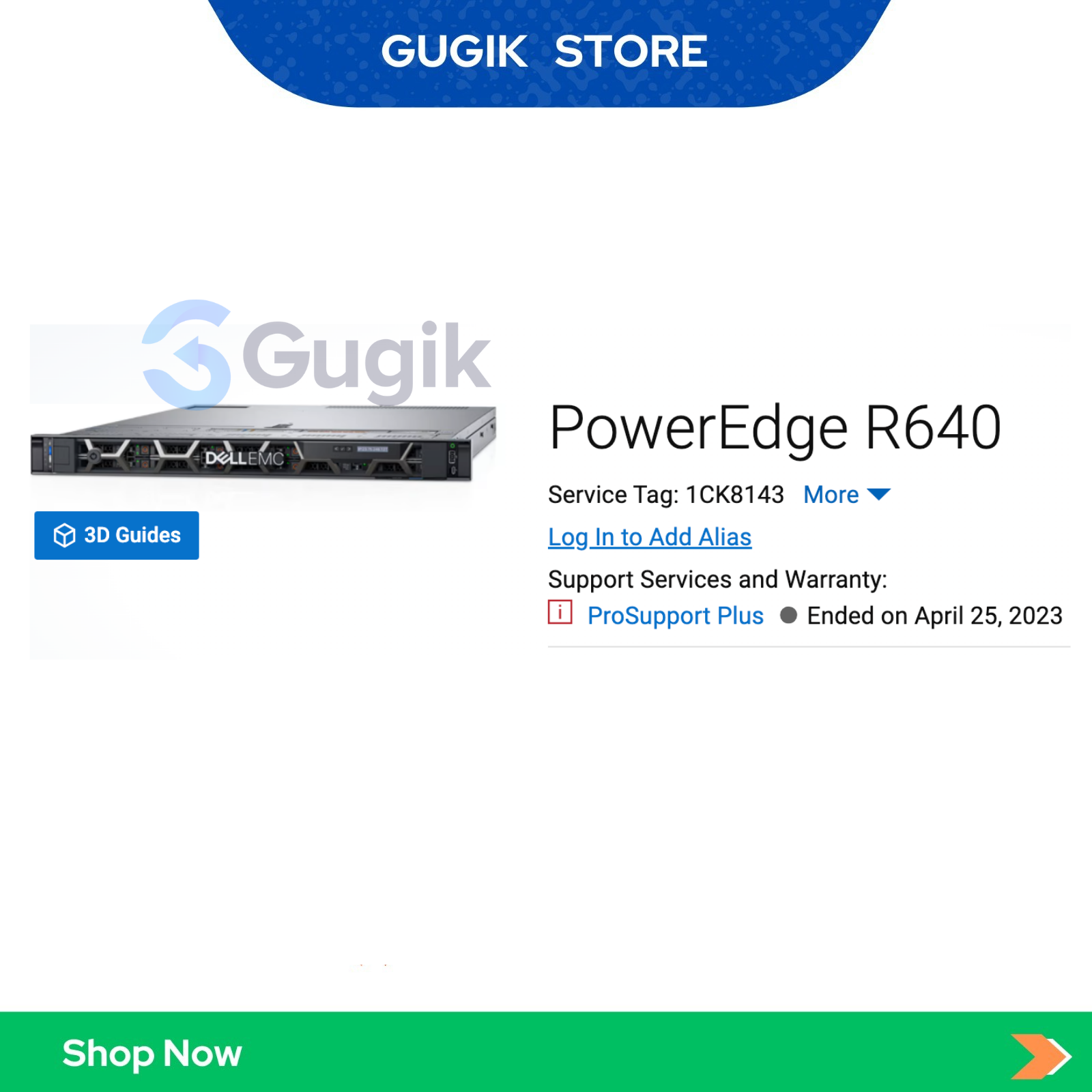 Server Dell R640 1U 8x2.5" 2x Gold 6248 RAM 64GB - 1CK8143 - Gambar 2