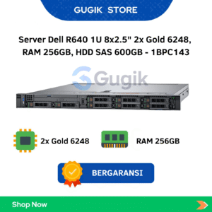 Server Dell R640 1U 8x2.5" 2x Gold 6248,  RAM 256GB, HDD SAS 600GB - 1BPC143