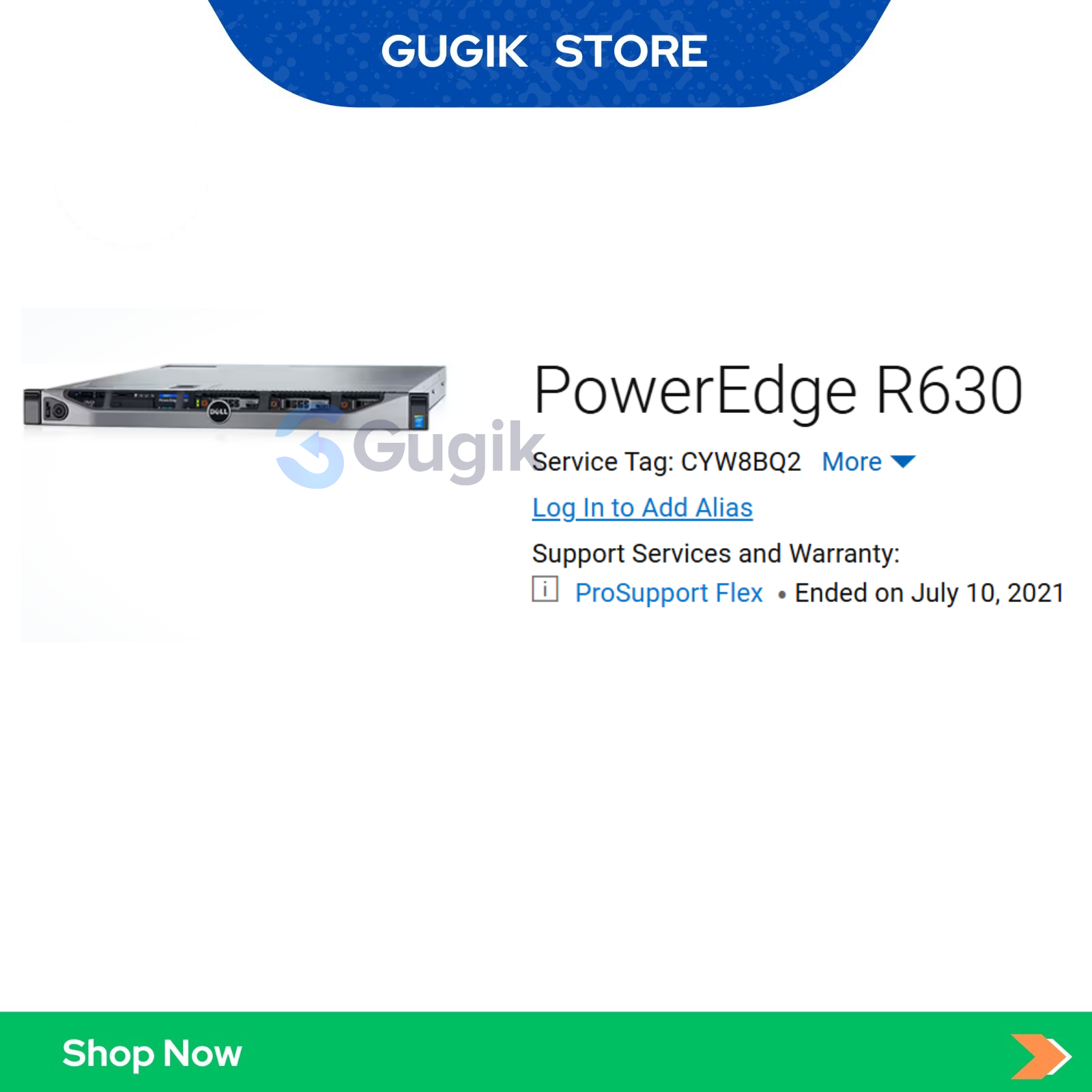 Dell Power Edge R630 Mikrotik 8x 2.5" Intel Xeon 2xE5 2630 V4 - RAM 16GB - CYW8BQ2 - Gambar 2