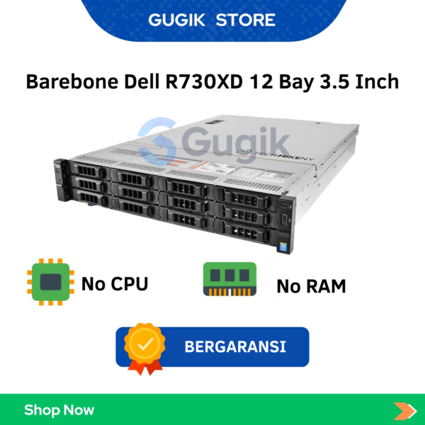 Barebone Dell R730XD 12 Bay 3.5 Inch