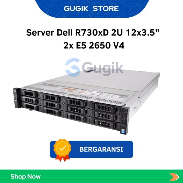 Server Dell R730xD 2U 12×3.5″  2x E5 2650 V4