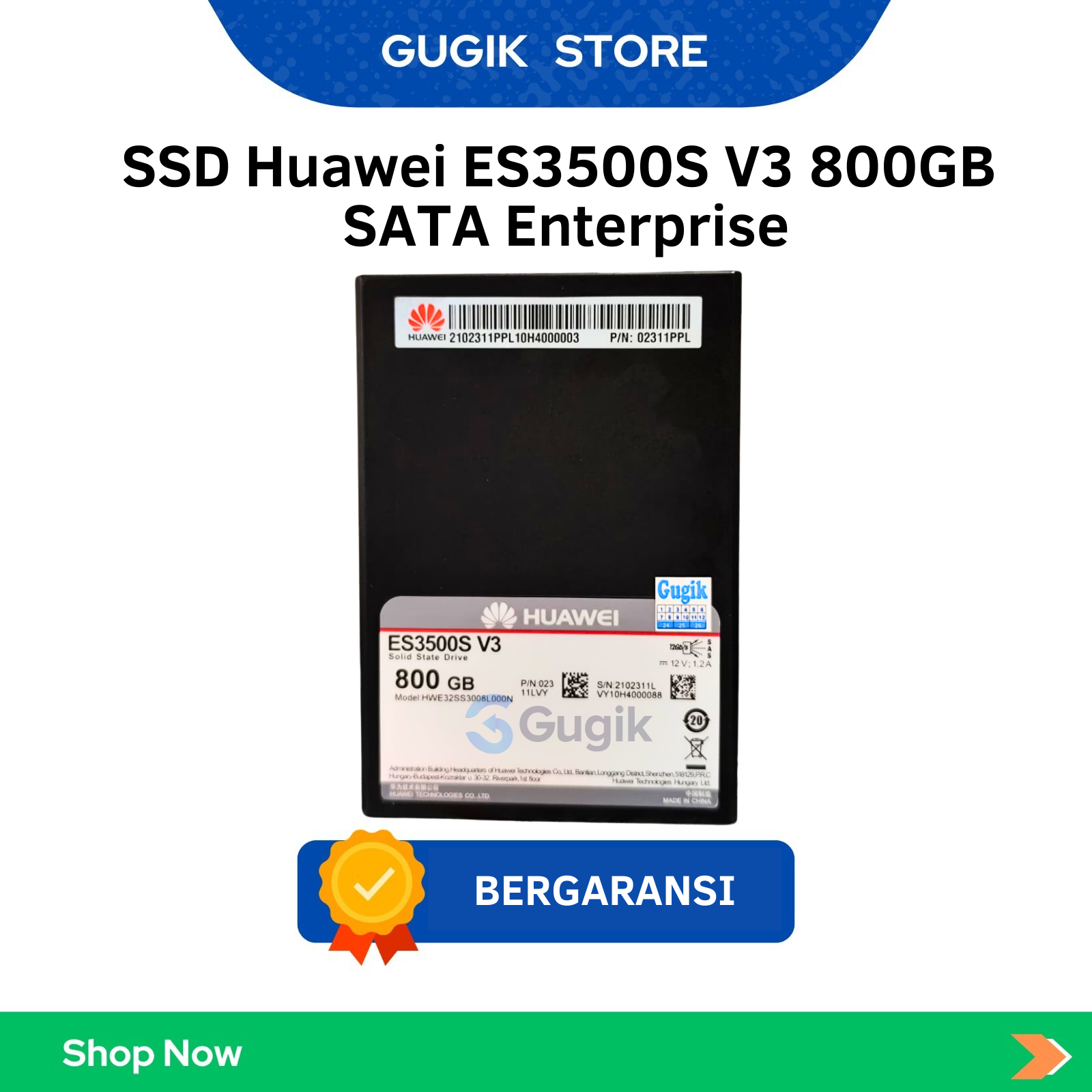 SSD Huawei ES3500S V3 800GB SATA Enterprise