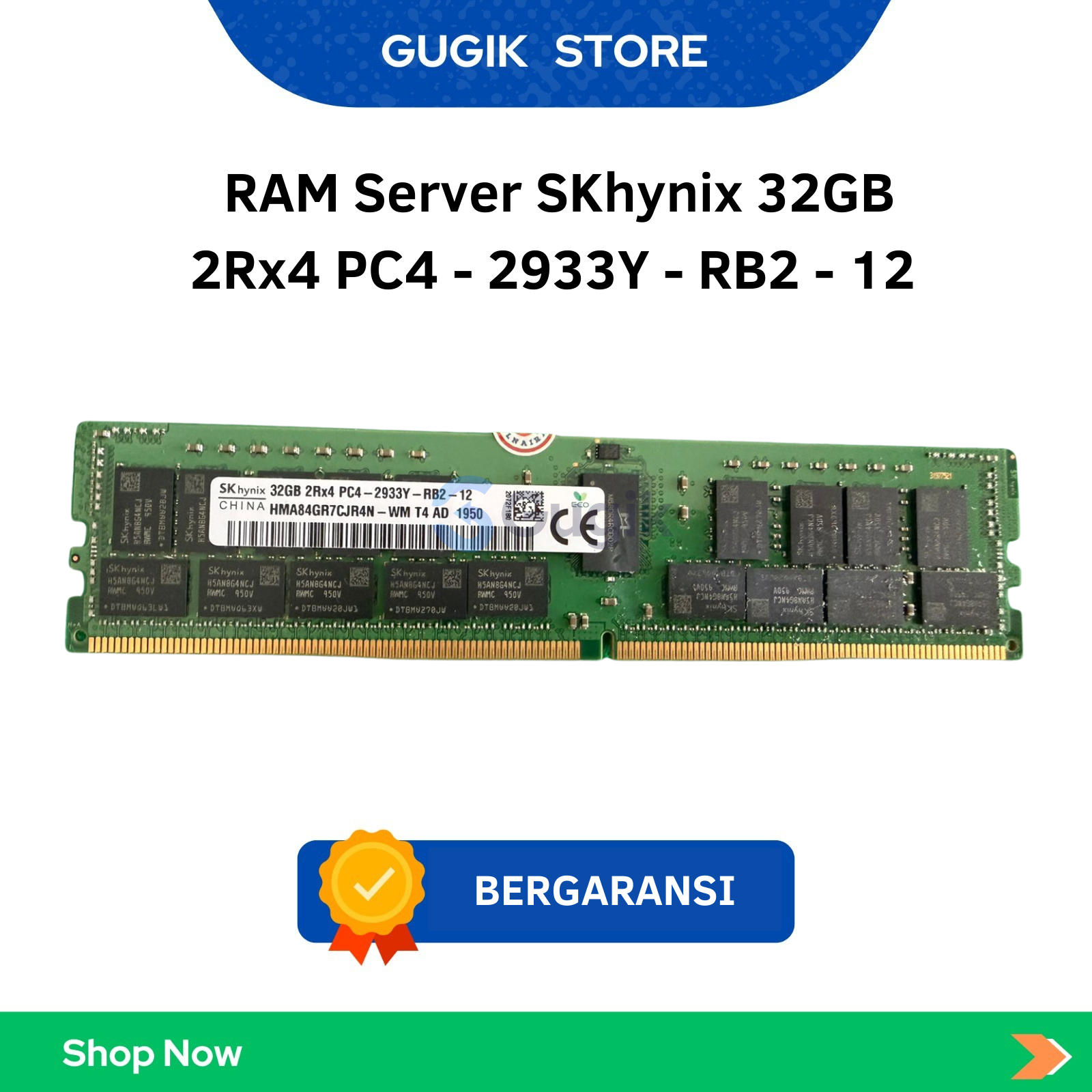 RAM Server SKhynix 32GB 2Rx4 PC4 - 2933Y - RB2 - 12