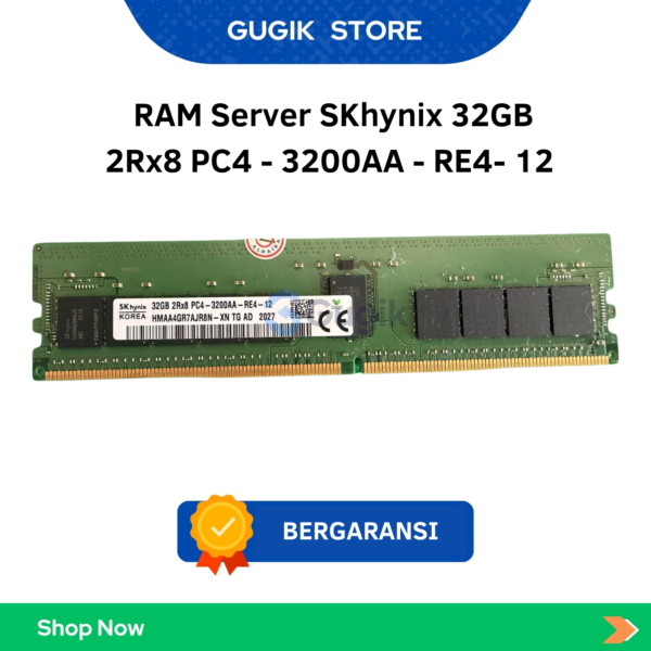 RAM Server SKhynix 32GB 2Rx8 PC4 – 3200AA – RE4- 12
