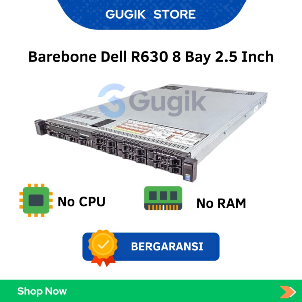 Barebone Dell R630 8 Bay 2.5 Inch