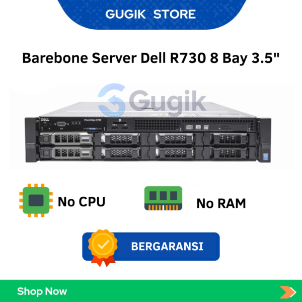 Barebone Server Dell R730 8 Bay 3.5″