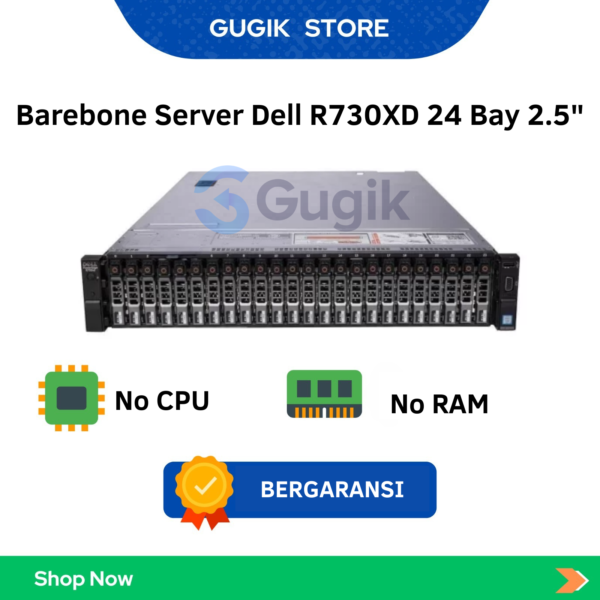 Barebone Server Dell R730XD 24 Bay 2.5 Inch