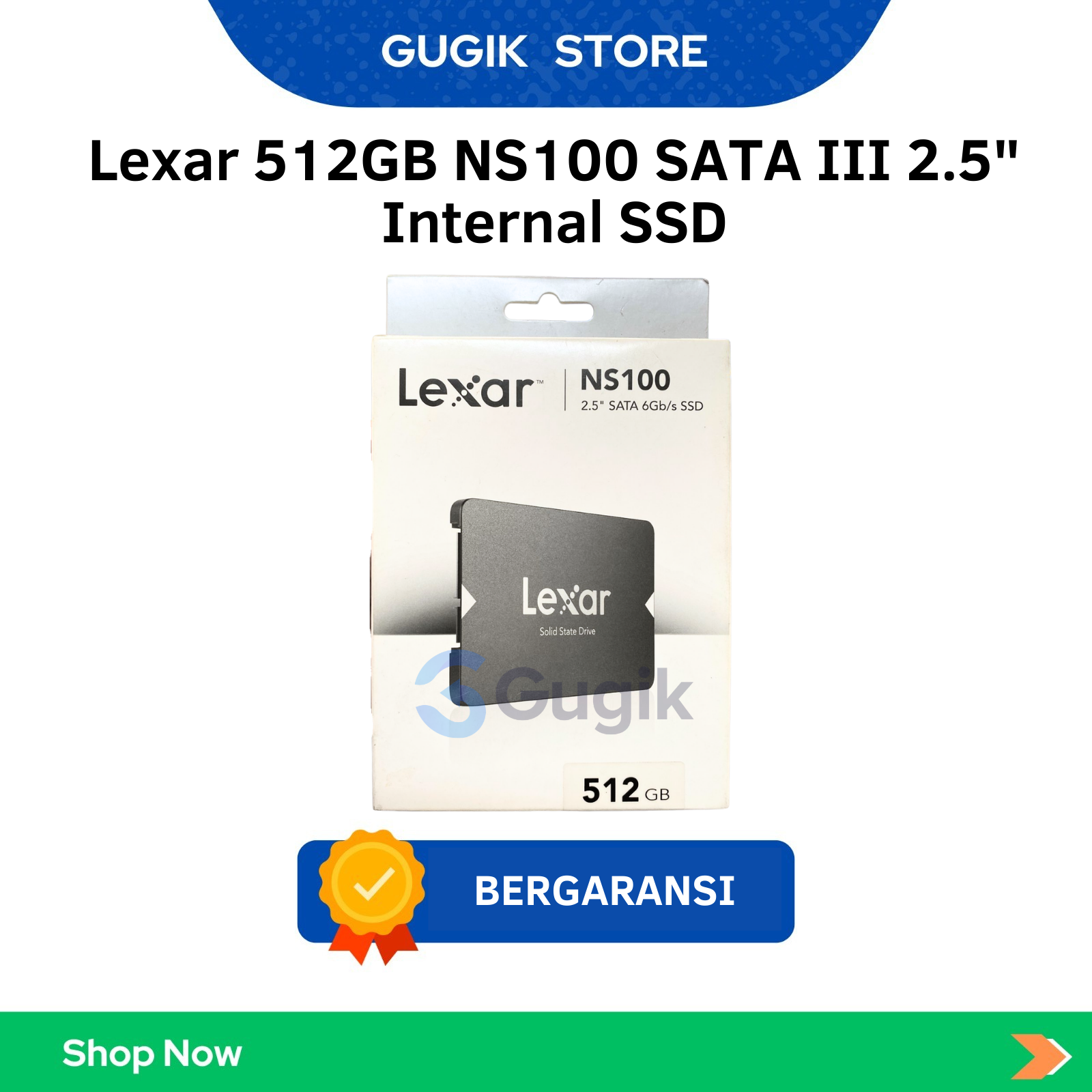 Lexar 512GB NS100 SATA III 2.5" Internal SSD