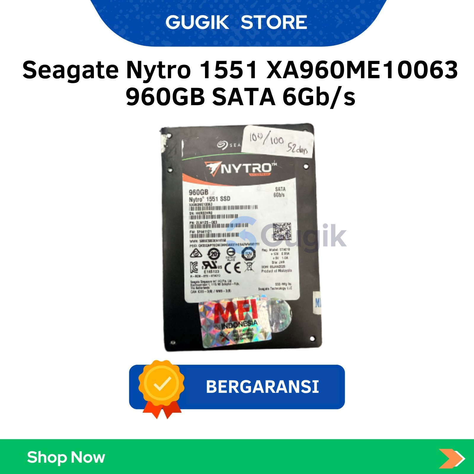 Seagate Nytro 1551 XA960ME10063 960GB SATA 6Gb/s