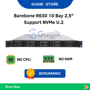 Barebone R630 10 Bay 2,5" Support NVMe U.2