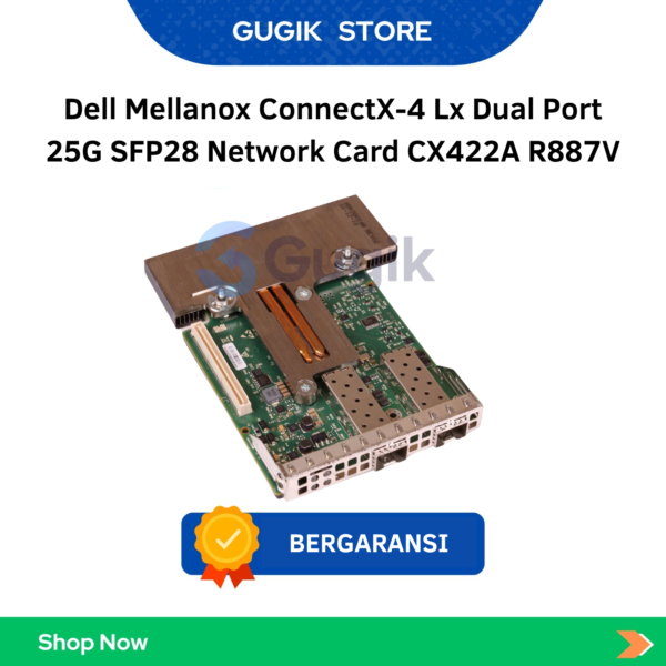 Dell Mellanox ConnectX-4 Lx Dual Port 25G SFP28 Network Card CX422A R887V