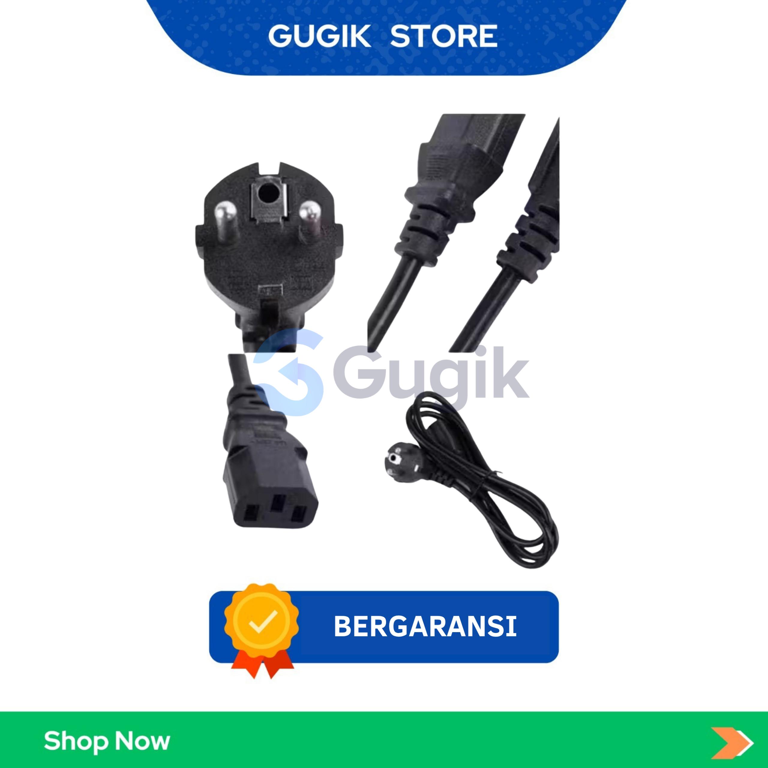 Kabel Power Server 16A 250V 1M untuk PSU Server - Gambar 2