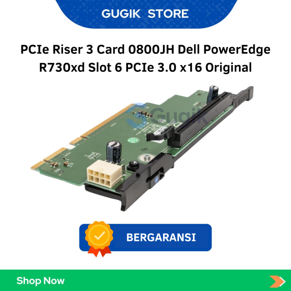 PCIe Riser 3 Card 0800JH Dell PowerEdge R730xd Slot 6 PCIe 3.0 x16 Original