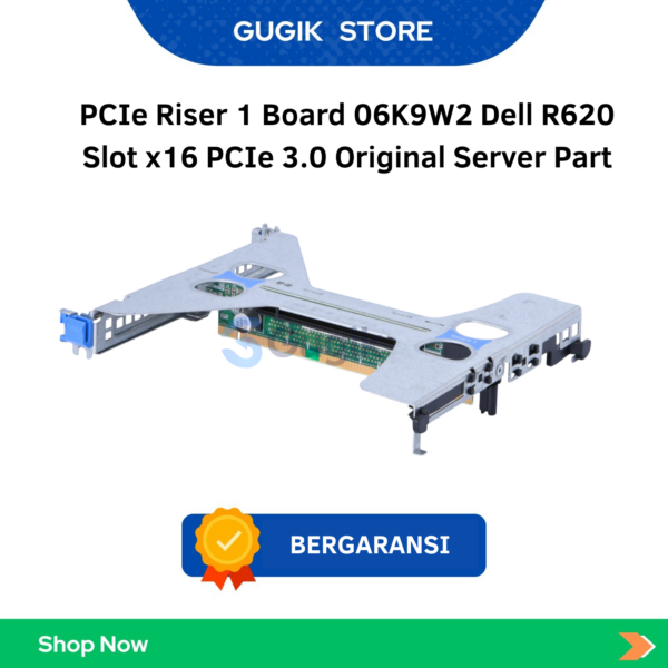 PCIe Riser 1 Board 06K9W2 Dell R620 Slot x16 PCIe 3.0 Original Server Part