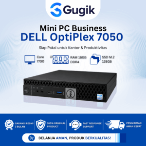 GUGIK - Mini PC Business Core i7-7700 RAM 16GB SSD M.2 128GB Siap Pakai Windows 11