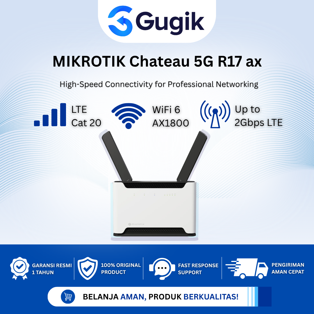 MikroTik Chateau 5G R17 ax WiFi 6 AX1800 LTE Cat 20 Router Wireless Access Point RouterOS v7