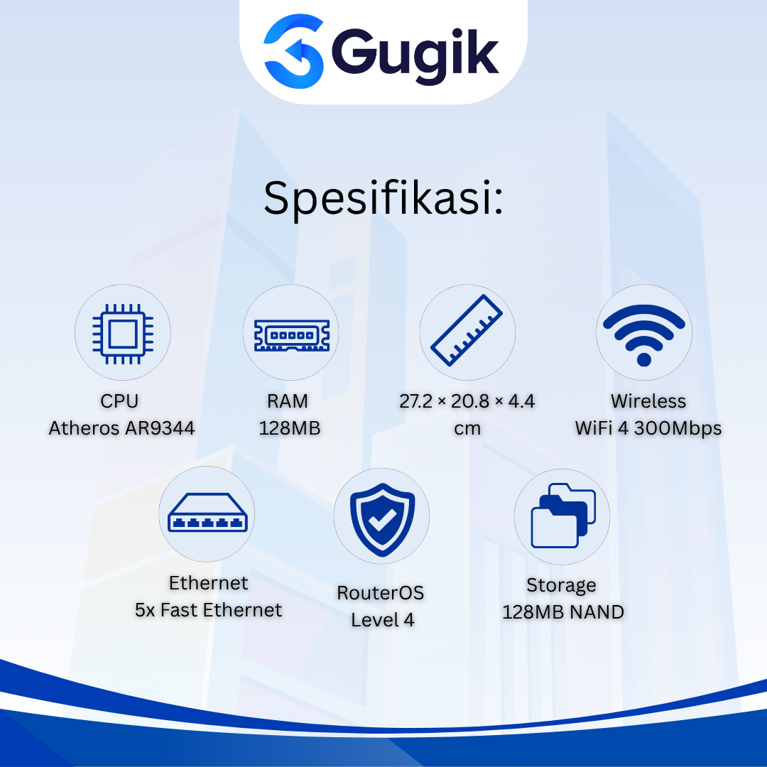 GUGIK - MikroTik CSS610-8P-2S+IN Cloud Smart Switch 8 Port Gigabit PoE 2 SFP+ 10G - Gambar 2