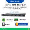 Dell PowerEdge R640 Server 8 Bay Dual Xeon Gold 6138 128GB Railkit iDRAC Enterprise