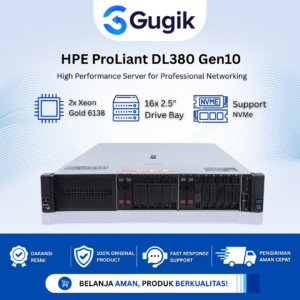 GUGIK - HPE ProLiant DL380 Gen10 2U 16 Bay 2.5" Dual Xeon Gold 6138 Server