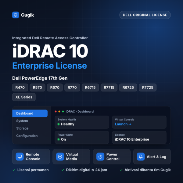 iDRAC 10 Enterprise License For Dell 17th GEN Server R670 R770 R470 R570 R6715 R7715 R7725