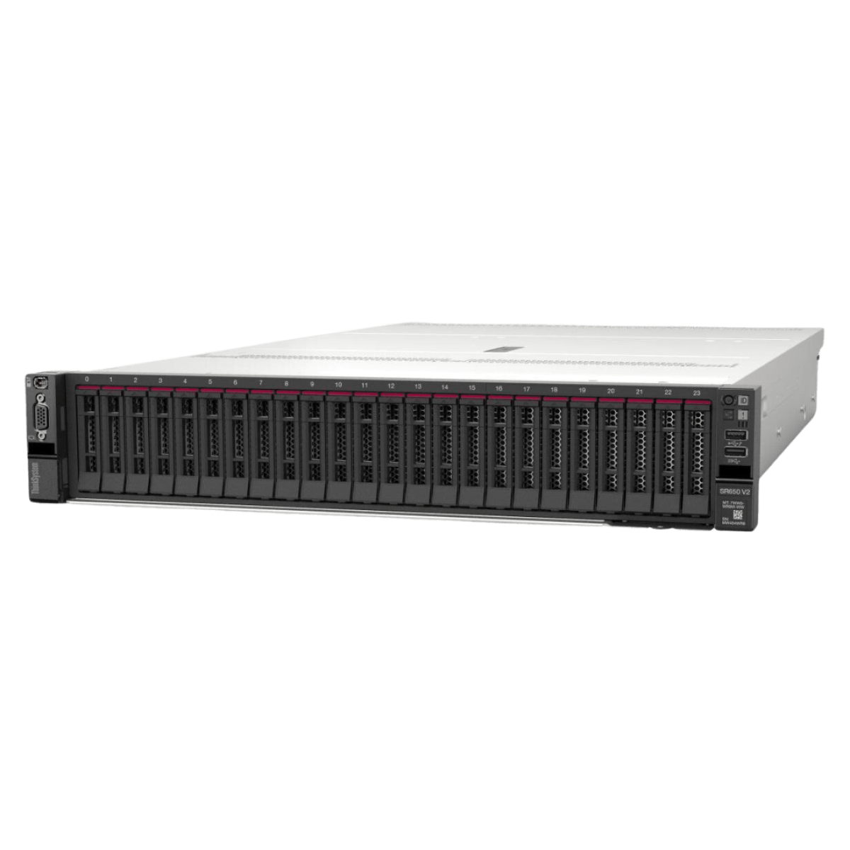 Lenovo ThinkSystem SR650 V2 2U (Xeon Silver 4316 20C, 16GB, 8x 2.5" SAS, RAID 930-8i, 750W) Baru Garansi Resmi