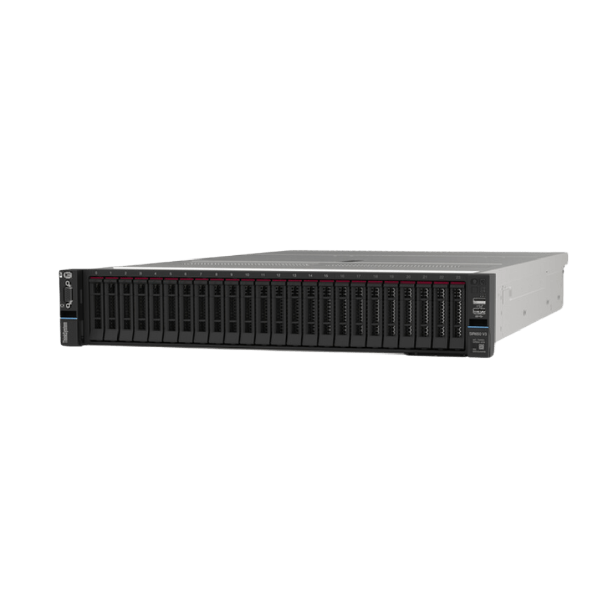 Lenovo ThinkSystem SR650 V3 2U (Xeon Silver 4410T 10C, 16GB, 8x 2.5" SAS, RAID 9350-8i, 750W) Baru Garansi Resmi