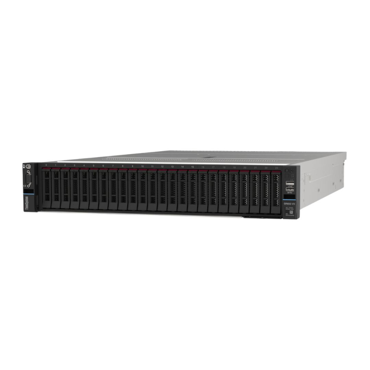 Lenovo ThinkSystem SR650 V3 2U (Xeon Silver 4410Y 12C, 16GB, 8x 2.5" SAS, RAID 9350-8i, 750W) Baru Garansi Resmi
