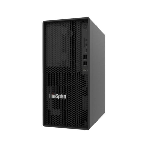 Lenovo ThinkSystem ST50 V2 Tower (Xeon E-2324G 4C, 8GB, 1x3.5" bay, SATA, 500W) Baru Garansi Resmi